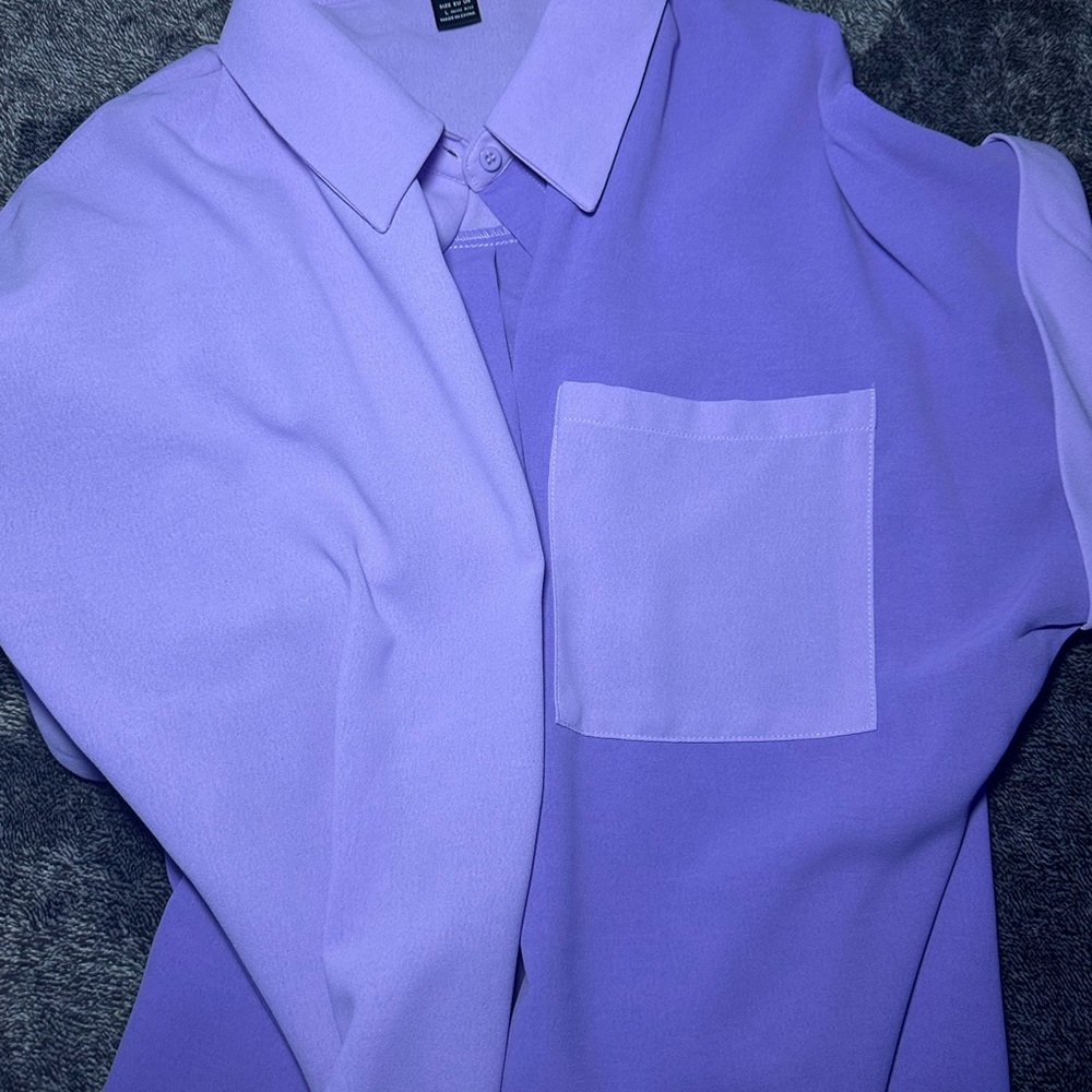 Lavender Button-Up Shirt